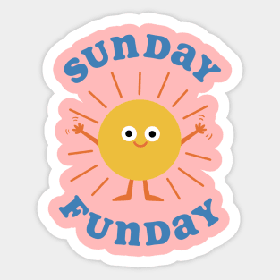 Sunday Funday! - Blue Sticker